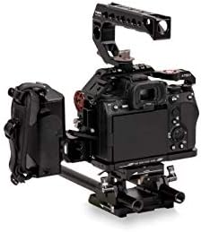 ערכת כלוב מצלמה טילטינג תואמת למצלמת Sony A7S III | ערכת Pro A7S III עם ידיות, נאטו רכבת | TA-T18-E-B